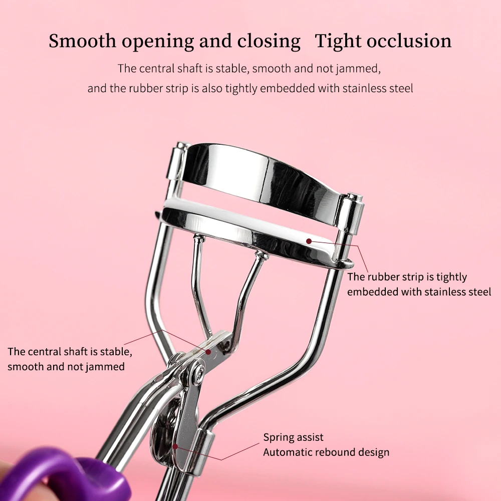 OVW Eyelash Curler Auxiliary Tools Comb Curled Eyelashes False Eyelashes Natural Curling Cosmetic Beauty Makeup Tools