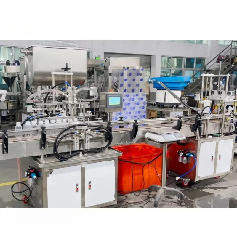 Complete Bottling Packaging Line Juice Beverage Filling Labeling Printing Machine Custom