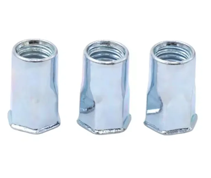 Classic HOT--DiIP Galvanizing ZINC PLATED  Carbon Steel Yellow Blue White COLOR  Hex Countersunk Flat Head Rivet Nut