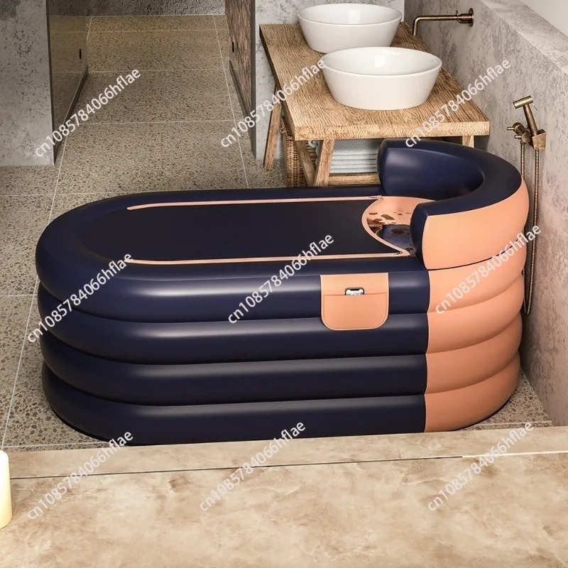 Bath bucket Folding adult bath  Full body  Children's inflatable household bath bucket