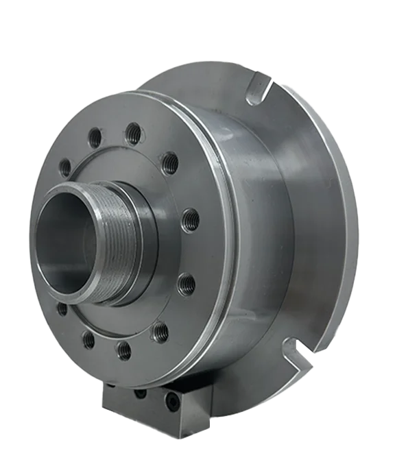 Automatic chuck Steel through-hole fixed three-jaw hydraulic power chuck, hydraulic clamping center, coolant CNC machine tool mi
