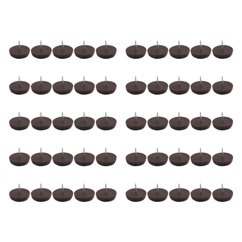 50 Uds muebles patas inferiores pies deslizantes antideslizantes Protector suelo madera clavo 517A