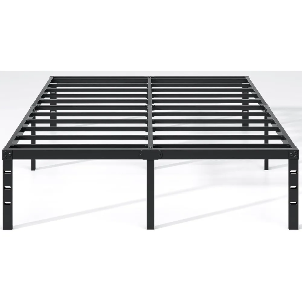 Metal Bed Frame-Simple and Atmospheric Metal Platform Bed Frame, Storage Space Under The Bed Heavy Duty Frame Bed, Sturdy Queen