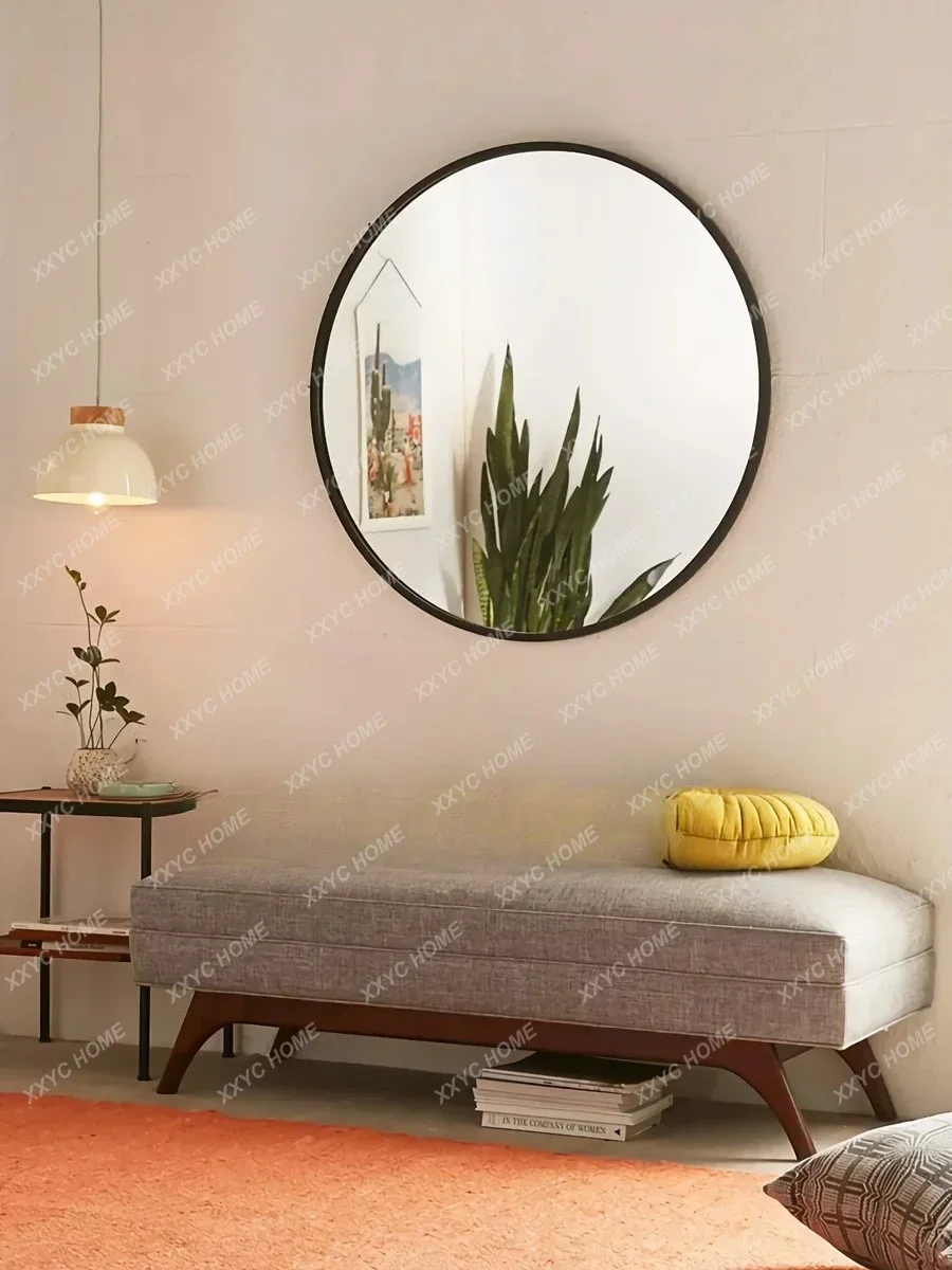 

JJAAmerican деревенский табурет для смены обуви из цельного дерева, бытовой скандинавский простой тканевый прикроватный табурет, легкий роскошный