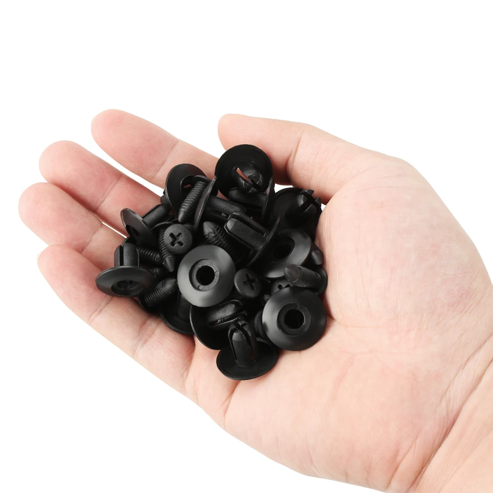 20pcs 8mm Hole Rivets Screw Car Fastener Clips For Nissan Qashqai J10 J11 X-Trail t31 t32 kicks Tiida Pathfinder Murano Note