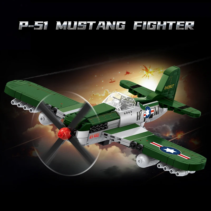 Military Series Military Fighter Model Building Blocks Sets Boys Assembly Aircraft Education DIY MOC Bricks Toys Holiday Gifts