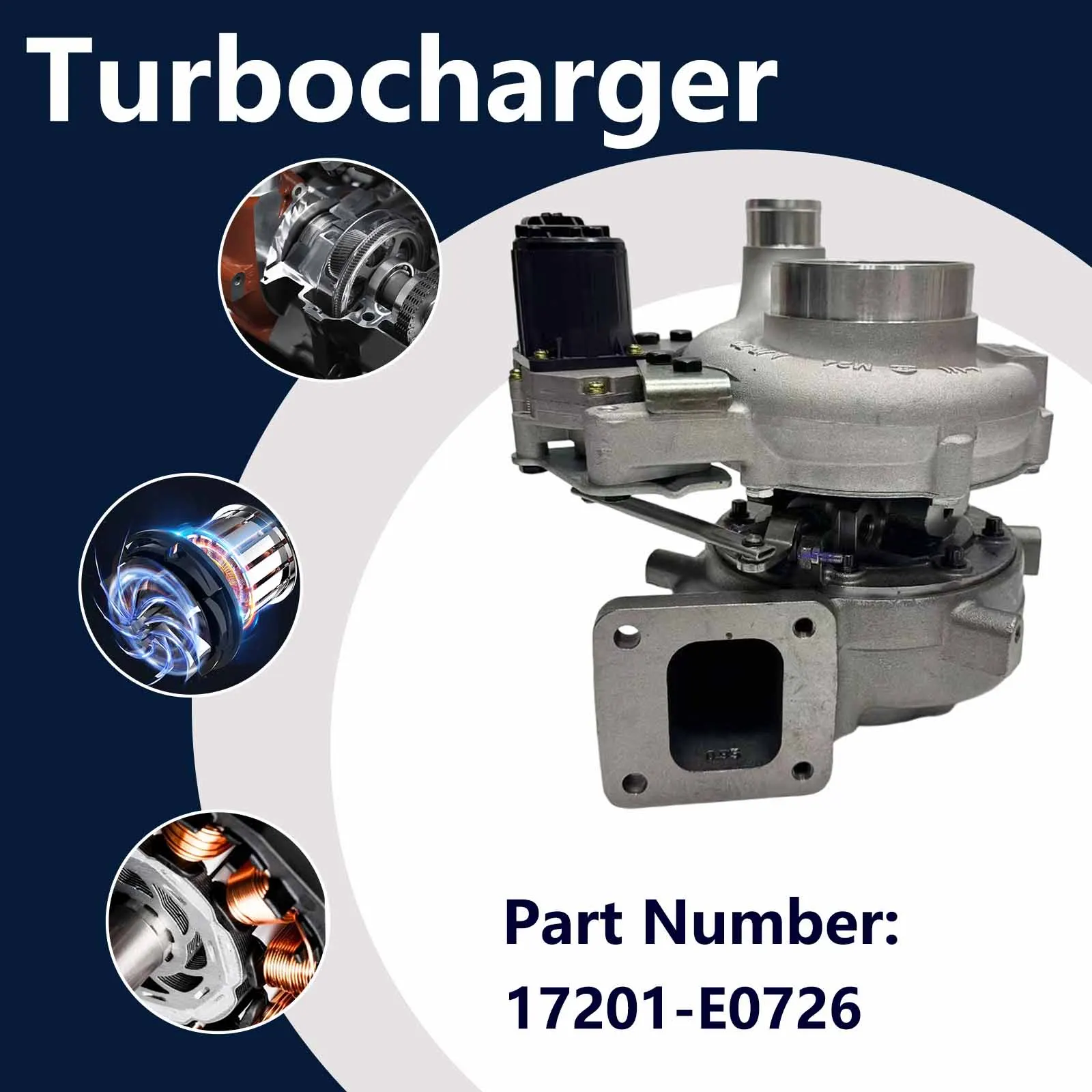 Turbocharger 8307245008S For Hino Ranger 338T J08E