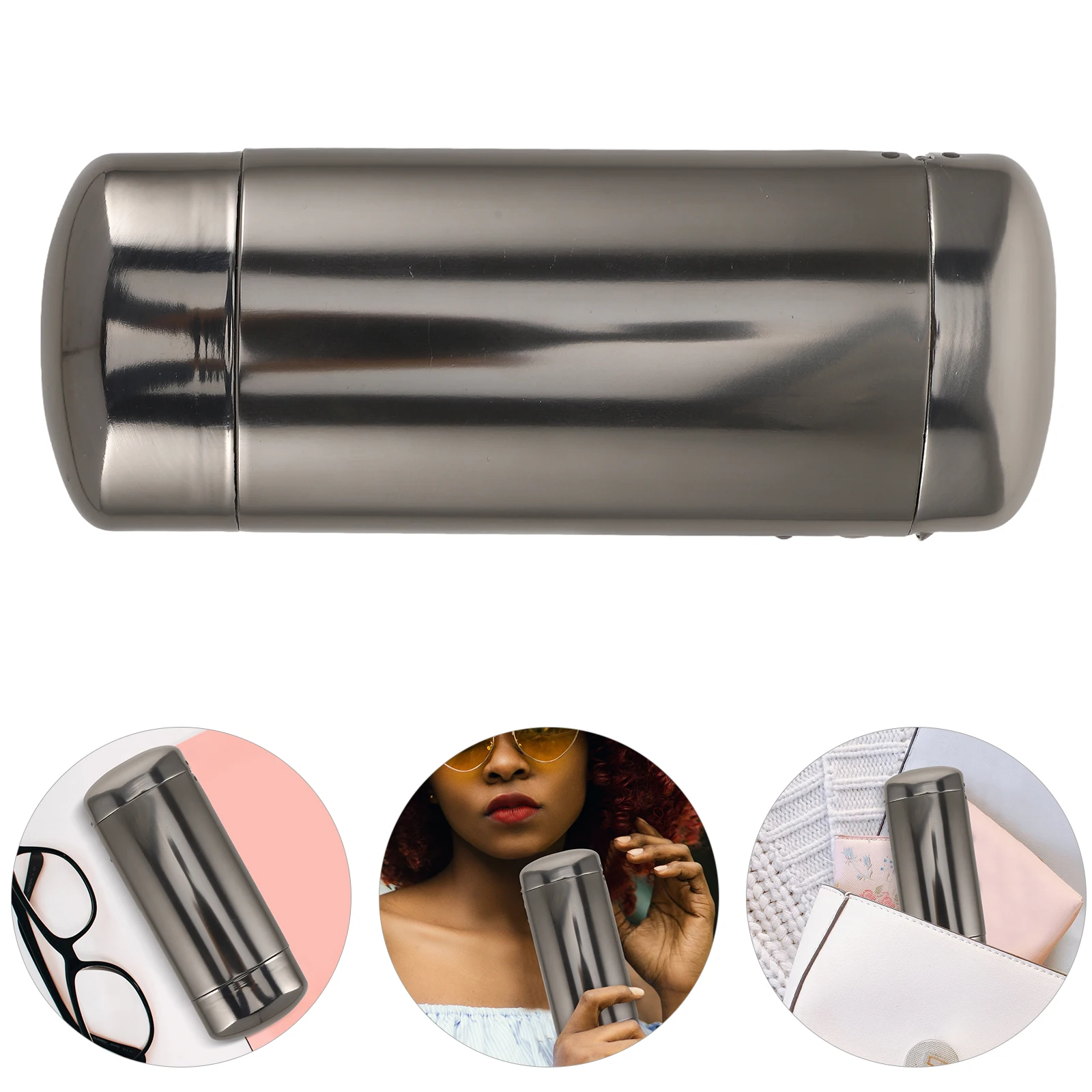

Eyeglass Case Hard Shell Portable Glasses Case Aluminum Travel Sunglasses Box Cute Eyewear Storage Lightweight Durable