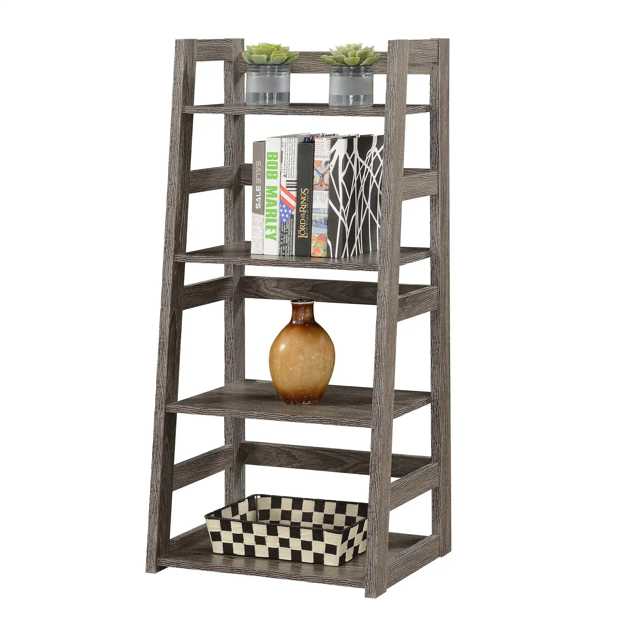 

Convenience Concepts Designs2Go Trestle Bookcase, Gray Finish