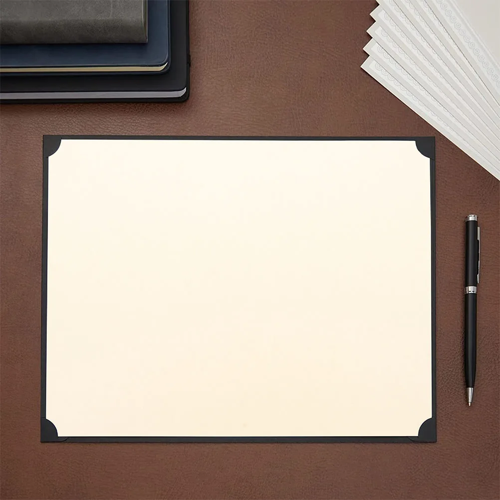 8 قطع من ورق شهادة الدبلوم، بطانة فارغة داخلية قابلة للطباعة لجوائز مدرسة التخرج، الانتهاء الأكاديمي المزخرف