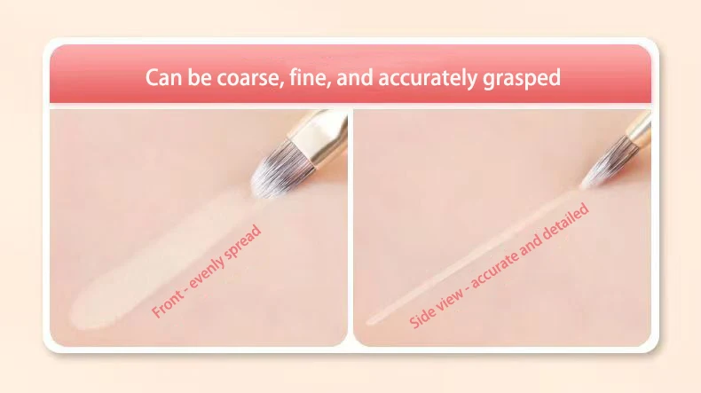 WOKO Double Head Concealer Brush Finger Concealer Makeup Brush & Tip Head Concealer Brush Facial Blemish Coverage Makeup Tool – Detail 12