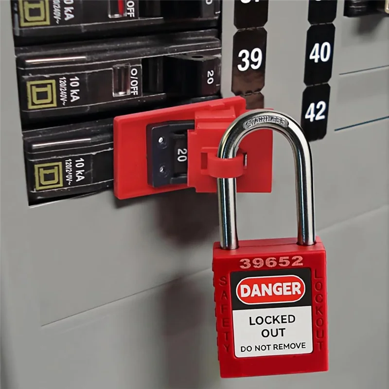 

Lockout Tagout Kit, Electrical Lockout Tagout Kit, 4 Keyed Different Lotosafety Padlocks, Hasps, Plug Lockout, Clamp-A98U