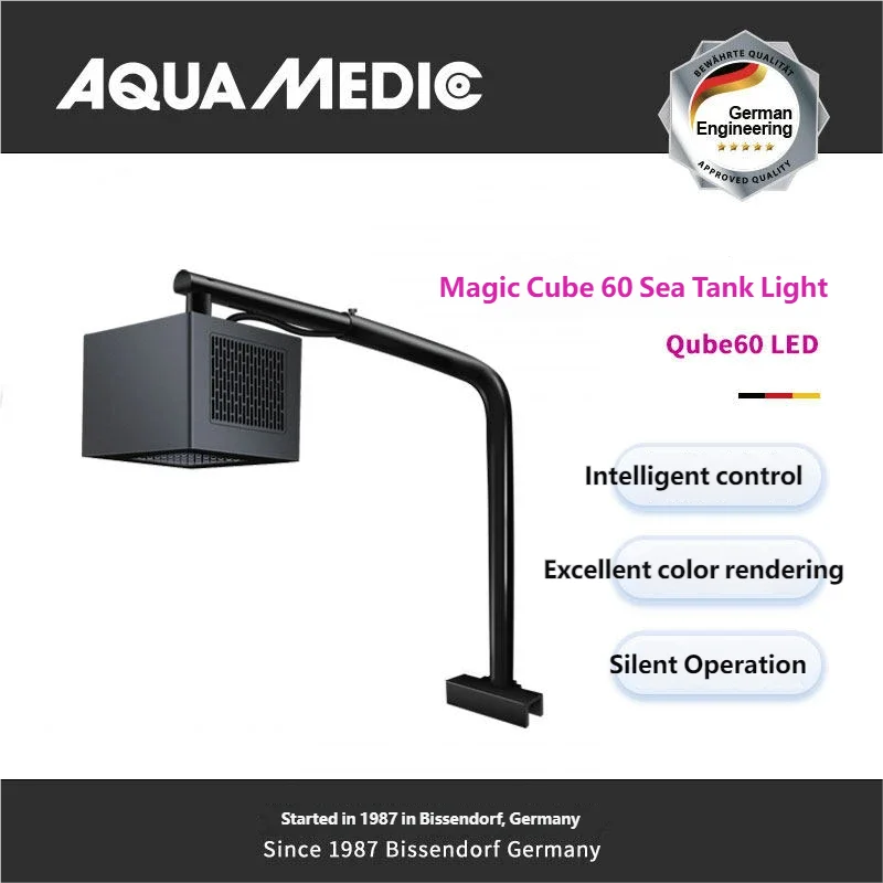 Aqua Medic Q60 Full Spectrum Marine Aquarium Coral Light for Algal Bloom Control and Sunrise/Sunset Simulation