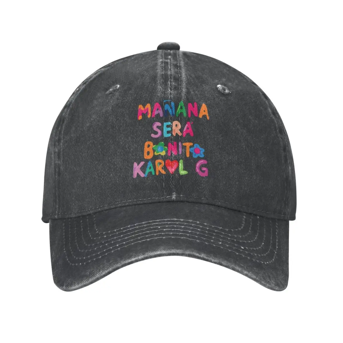 Karol G Manana Sera Bonito czapki z daszkiem Retro wyprasowana dżinsowa czapka Bichota sezon Casquette dla mężczyzn kobiet regulowana