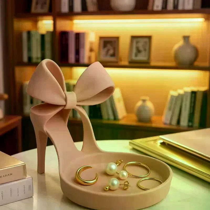 3Dプリント製ハイヒール型ジュエリートレイ イヤリング ネッ - 3D Printing Ring Holder のレビューと価格