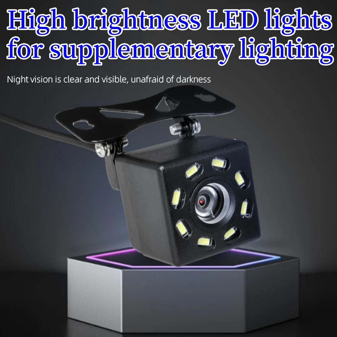 

Новая автомобильная камера заднего вида 4, 8, 12 светодиодов, ночное видение, реверсивный монитор для автостоянки, CCD, водонепроницаемая, 170 градусов, HD-видео