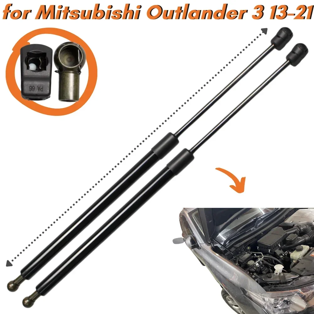 

Qty(2) Hood Struts for Mitsubishi Outlander 3 GF/GG/ZJ/ZK 2013-2021 Front Bonnet Gas Springs Dampers Shock Absorber Lift Support