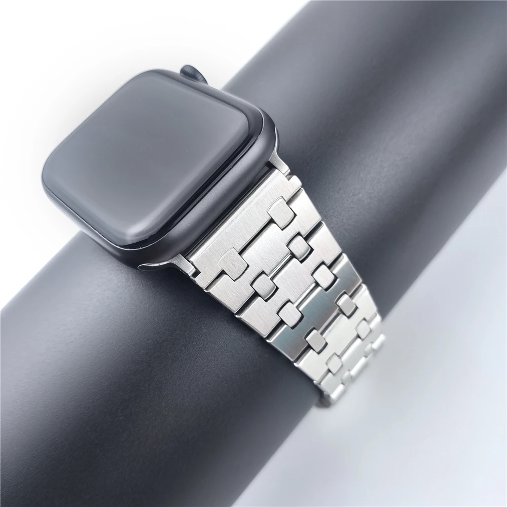 For apple watch ultra 2 49mm band 8 9 45mm 44mm serie 7 6 se 5 4 41mm 40mm iwatch 3 apple watch 42mm stainless steel bracelet