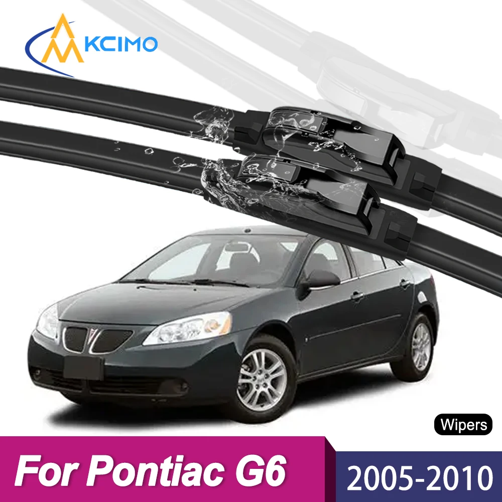 

2Pcs Silent Smooth Rubber Wiper Set For Pontiac G6 2005–2010 Perfect Replacement Wiper Kit