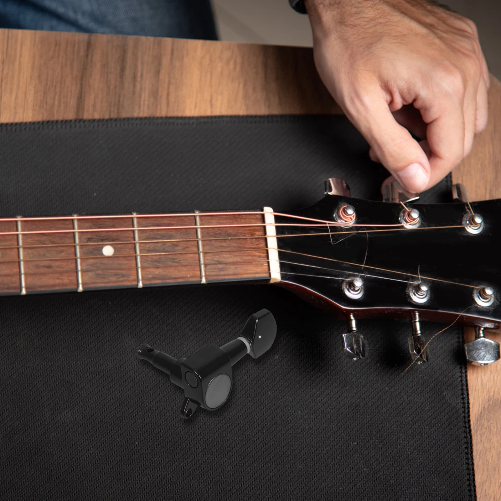 

6 Pcs Guitar Pegs Tuner Bass Tuning Electric Folk Acoustic Parts Locking Accessories for Beginners Keys