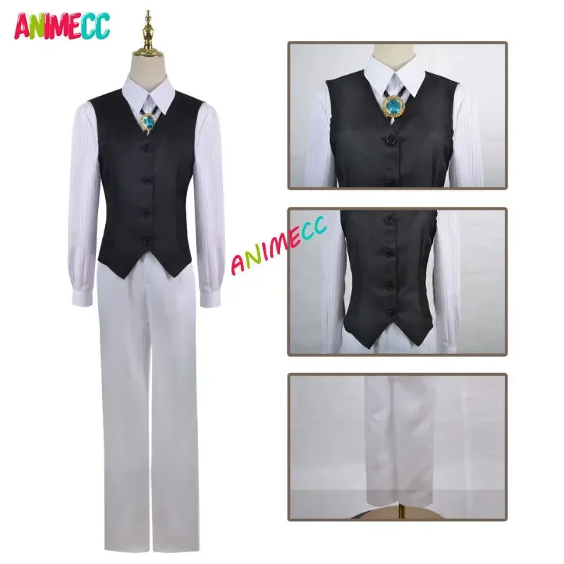 Anime Dazai Osamu Cosplay Traje para Homens e Mulheres, Jaqueta Longa, Casaco, Uniforme de Festa Halloween, Peruca