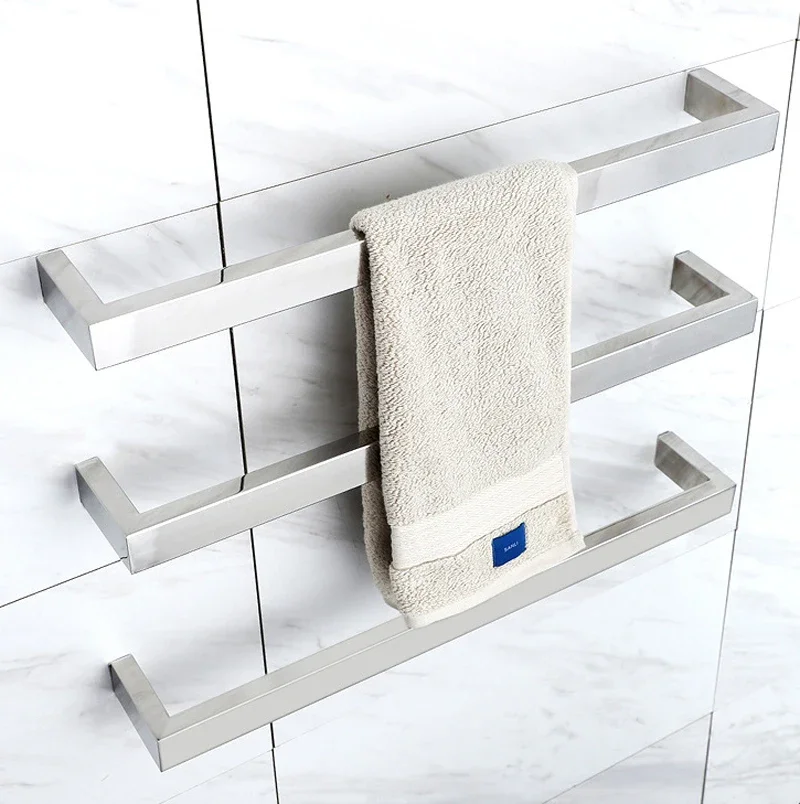 

Electric Towel Rack 304 Stainless Steel 45°C Constant Temperature 5min Heated Towel Rail 632*40/32*100mm 110V/220V Towel Warmer