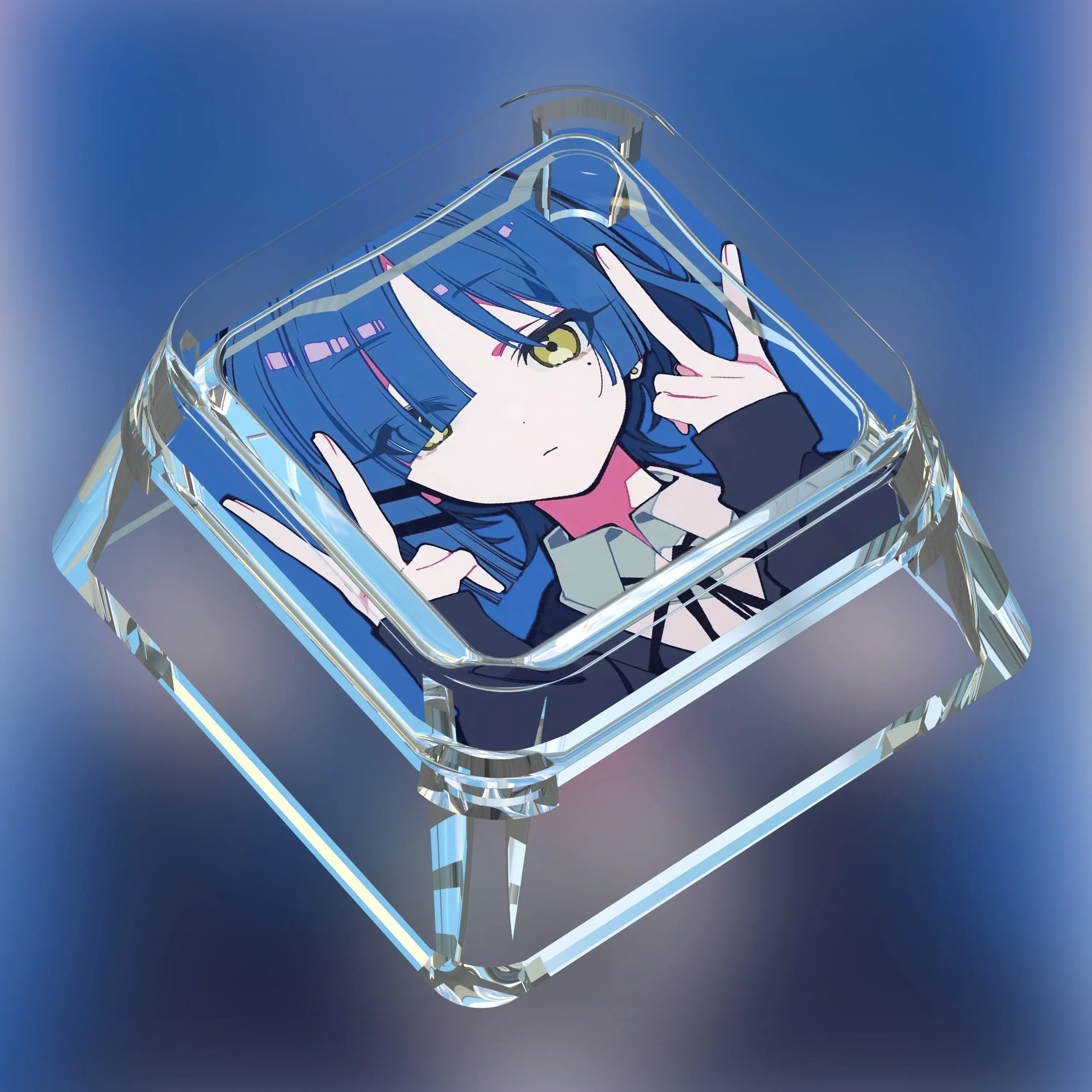 Diy Self Made Goddess Story Yamada Ryo Mechanical Keyboard Keycaps Cross-Axis Mechanical Keyboard Pc Personalized Keycaps Gift