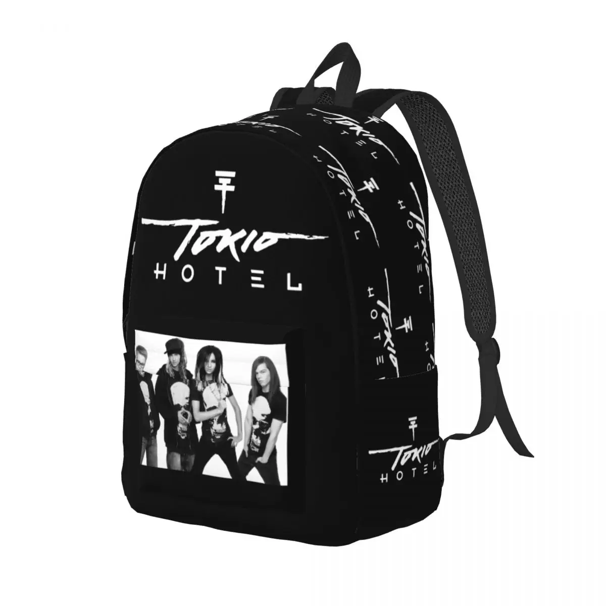 Tokio Hotel BillKaulitz for Teens Student School Book Bags Rock Music Canvas Daypack Elementary High College Hiking