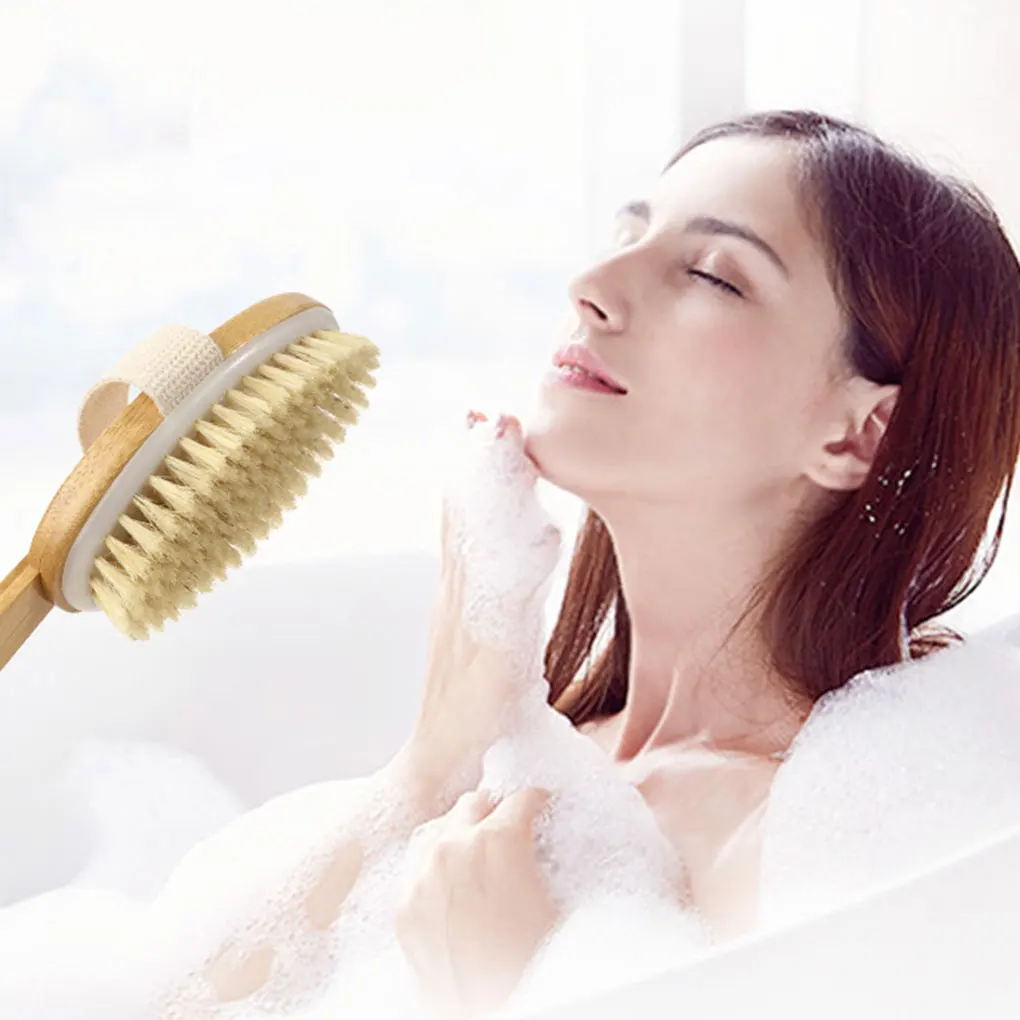 

Massage Brush Shower Bristles Stiff Scrubber Exfoliator Bathing Tools