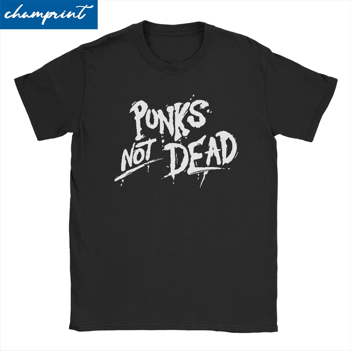 

Punks Not Dead Rock for Men Women T Shirt Casual Tee Shirt Short Sleeve Round Collar T-Shirts Pure Cotton Graphic Printed Tops