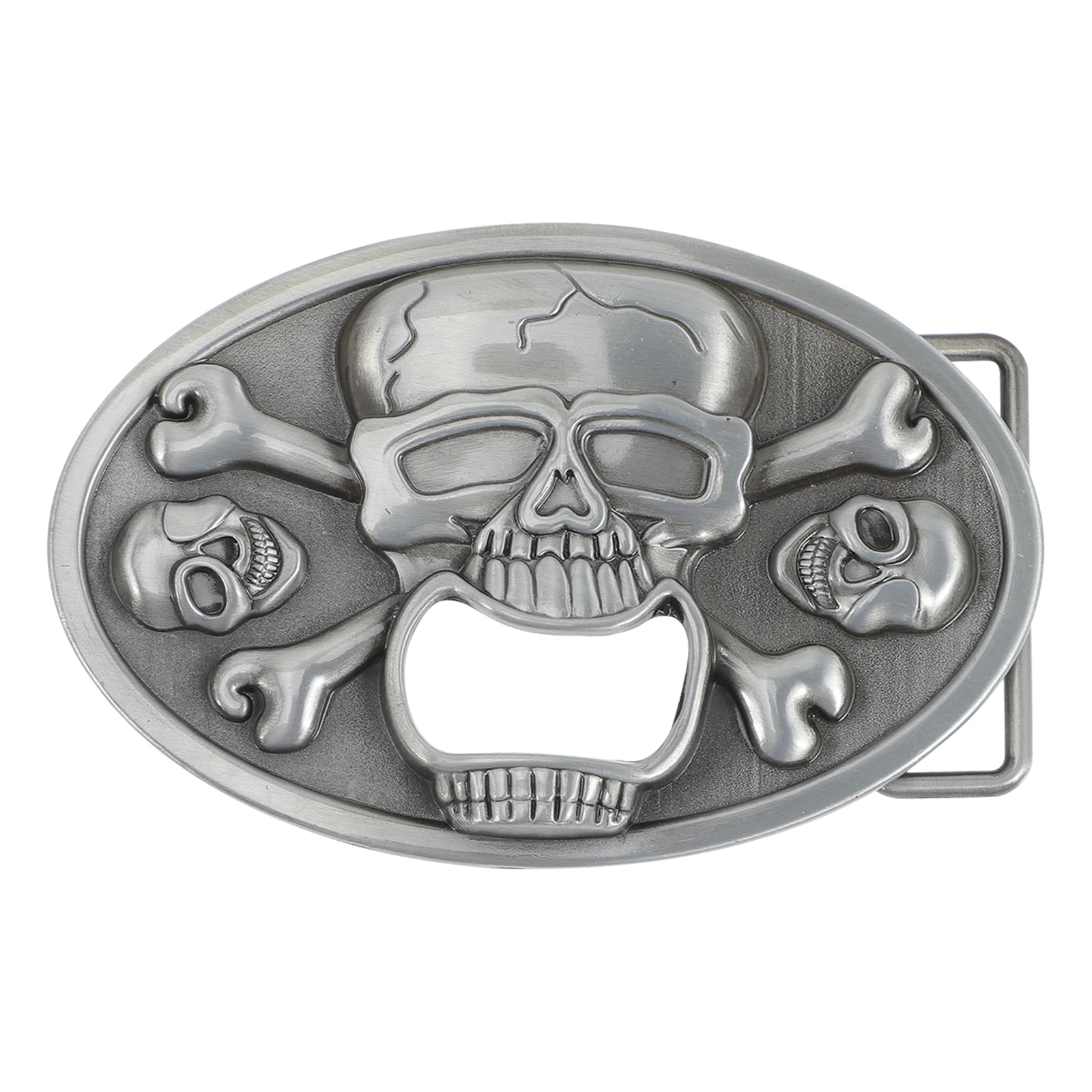 

Skull Bottle Opener Belt Buckle Man Gift Halloween Decor Travel Camping Outdoor Use Lightweight Portable