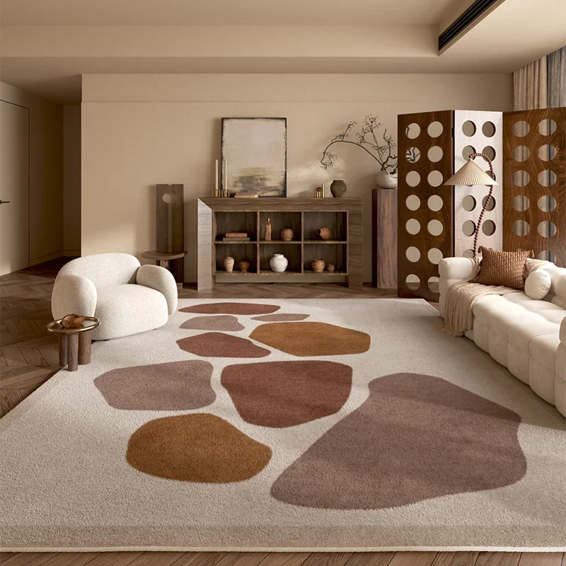 Retro Style Living Room Decoration Plush Carpet Large Area Rugs for Bedroom Thick Washable Lounge Floor Mat Home Fluffy Soft Rug
