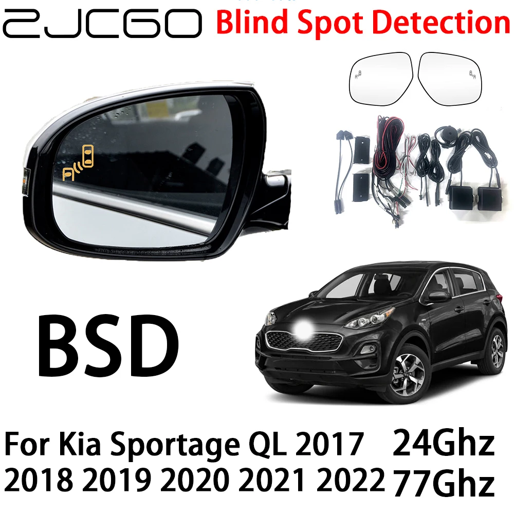 ZJCGO Car BSD Radar Warning System Blind Spot Detection Safety Driving Alert for Kia Sportage QL 2017 2018 2019 2020 2021 2022