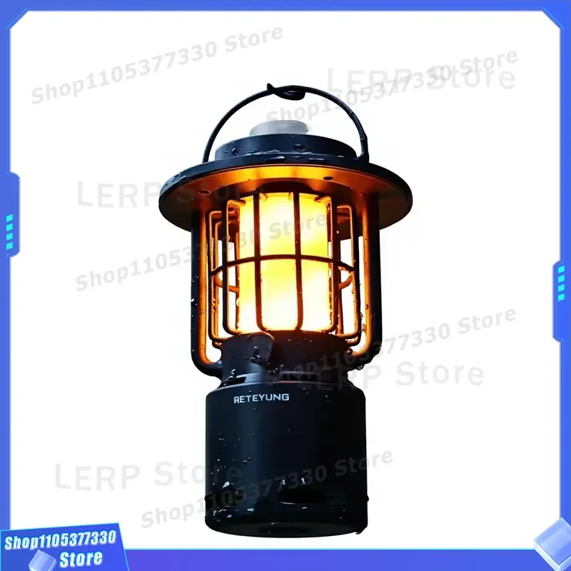Portable TWS Camping Light IP65 Waterproof Outdoor LED Lantern 4000mAh Battery Adjustable Color Temperature 1700K-5000K Three