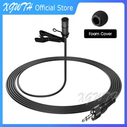 Omnidirectional Lavalier Lapel Microphone for Sony UTX V1 D21 D11 UWP Wireless Transmitter System 3.5mm Stereo Lock Metal Plug