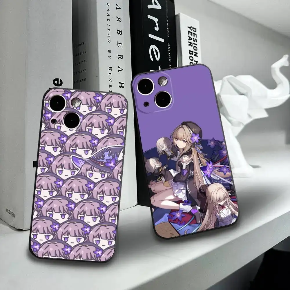 

Honkai Star Rail Herta Phone Case For iPhone16,15,14,13,12 Mini 11 Pro XR,X,XS,MAX 7,8 Plus Silicone Cover Soft Black