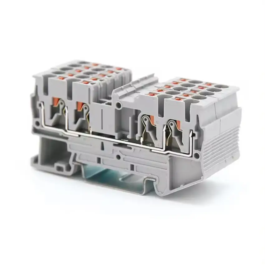 100pcs-pt25-quattro-25m㎡-top-contact-multi-connection-push-in-rpv25-quattro-din-rail-terminal-block-approved-by-u-l-ce-rohs