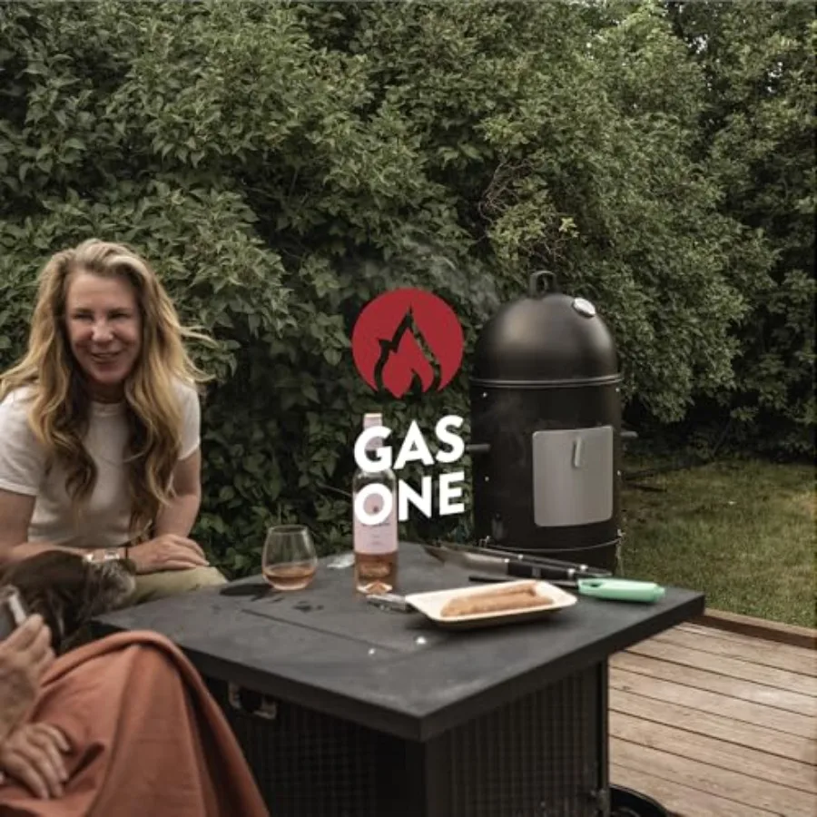 مدخن عمودي 18 بوصة مدخن فحم عالي التحمل متعدد الأغراض شواية فحم مدخن لسهولة التجميع في الهواء الطلق