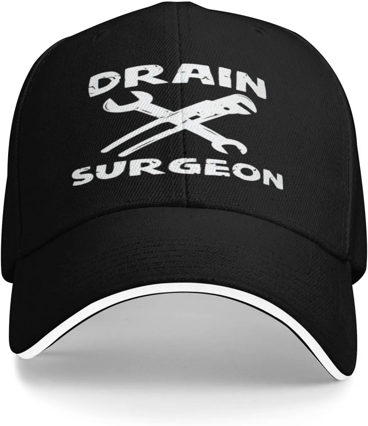 Drain Surgeon Plumber Tool Graphic Baseball Cap Adult Polyester Casual Adjustable Sun Protection Hat