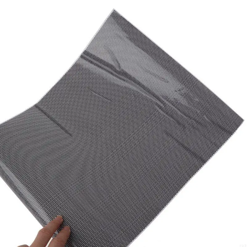 F1CF Black Way for Vision Headlight Tint Perforated Film Mesh 30x106cm Headlamp F