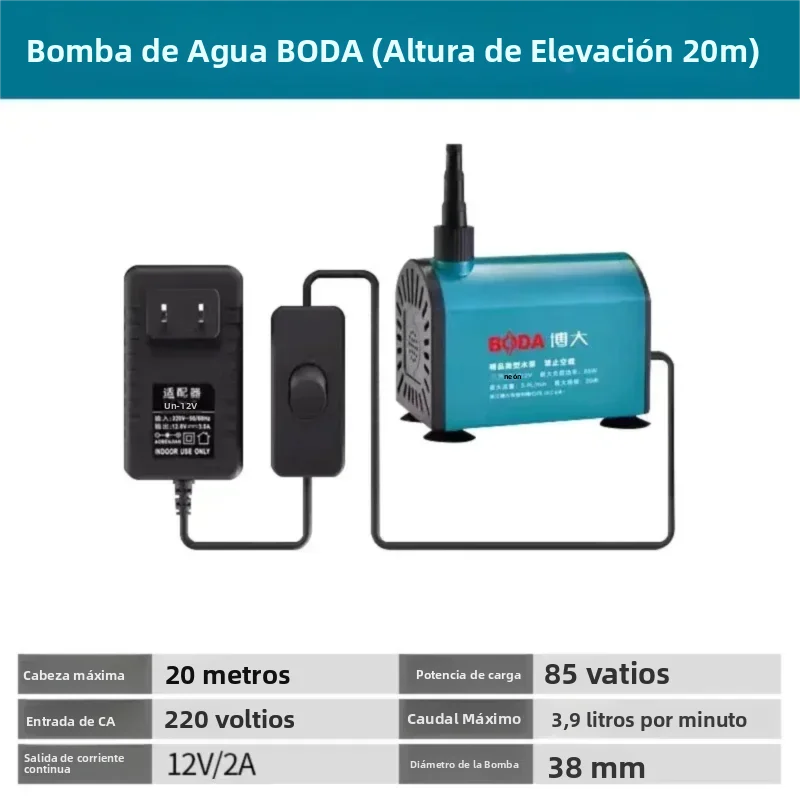 Bomba de agua multifunción Boda, bomba de suministro de agua automática autocebante para taladro de agua, máquina ranuradora