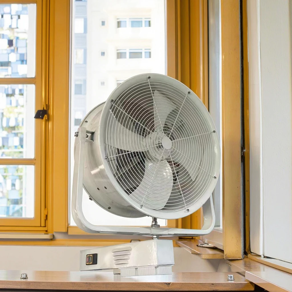 High power 0.37kw-3kw high temperature axial exhaust fan 220 volts high wind speed industrial fan