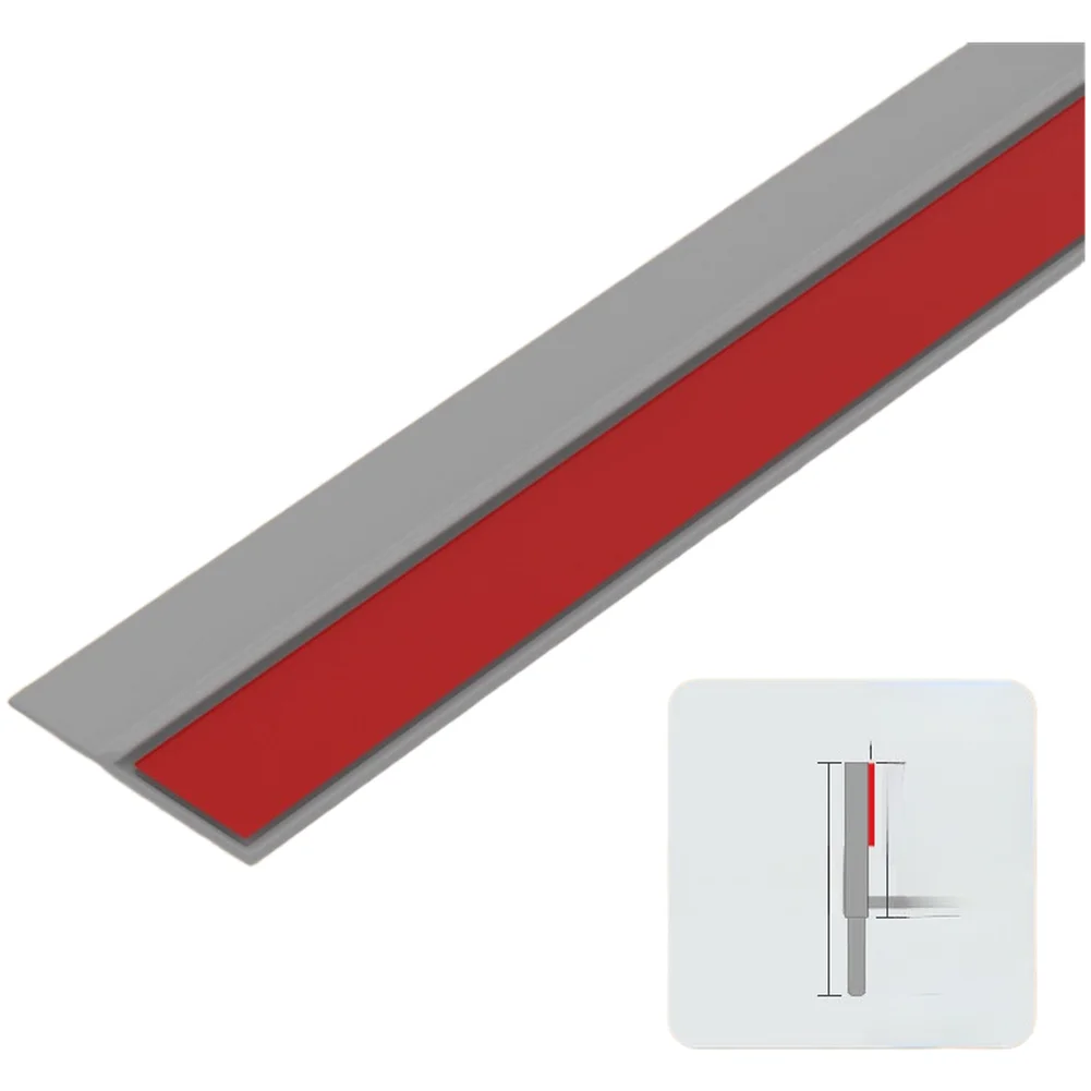 Wardrobe Door Edge Seal Strip PVC Self For Gap Filler for Dust Protection Cabinet Furniture 90 2.1cm 280 2.1cm