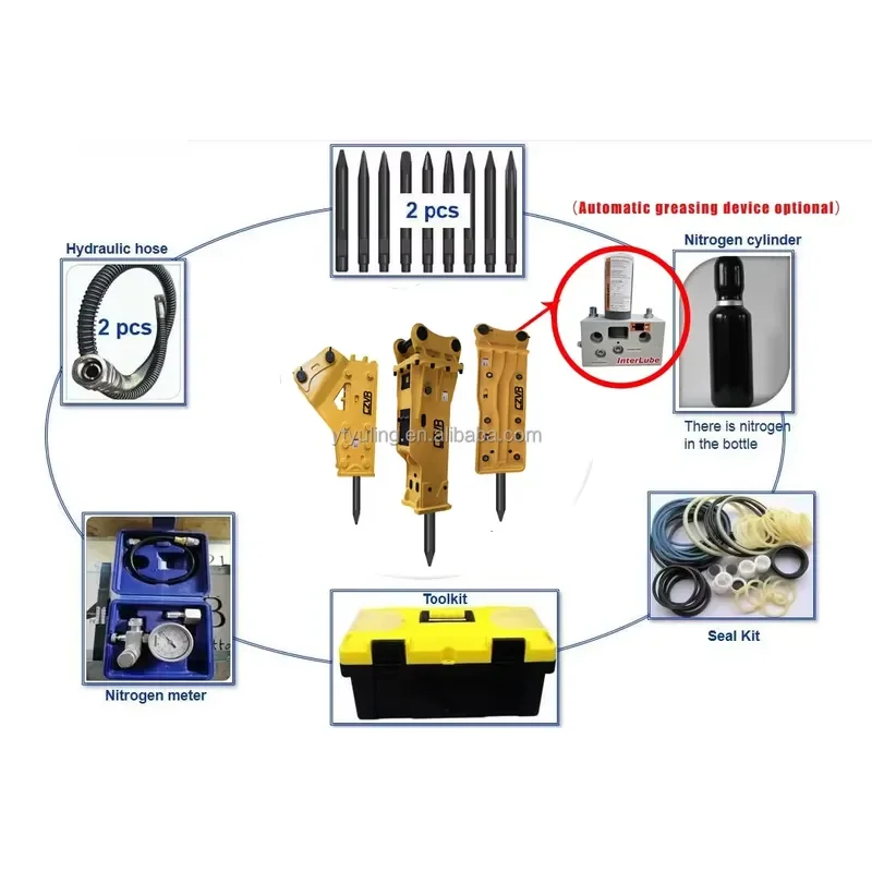 SB70 Hydraulic Rock Breaker Hammer for EC210 EC220 PC210 Excavator 16-21t Peru Open Pit Mining 350-600bpm CE Certified Heavy