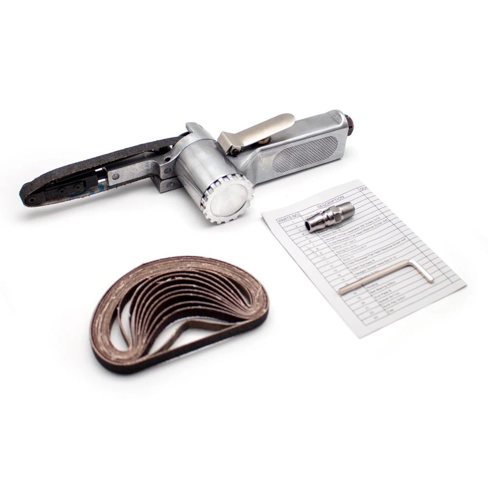 

Pneumatic Belt Sander DIY Portable Knife Sharpener Micro Grinding Belt Machine Multifunctional Mini Polishing Machine 330x10MM