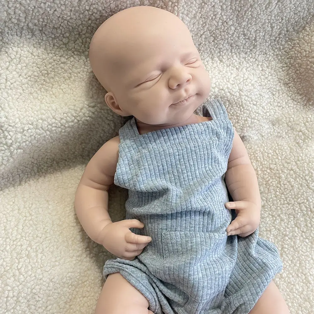 18-Zoll-unlackierte realistische Silikon-Reborn-Babys, Mädchen/Jungen, Pascale, waschbare Neugeborene, Geschenk für Kinder, Spielzeug und Sammler