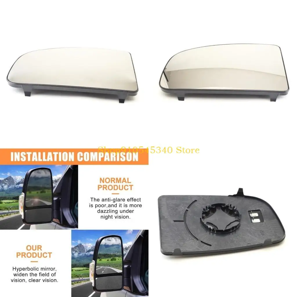 

U2JA 71748244 Easy to Install Wide Angles Mirror Glass Aspheric Mirror Glass Clear Rearview Mirror Glass Ensure Safe Driving