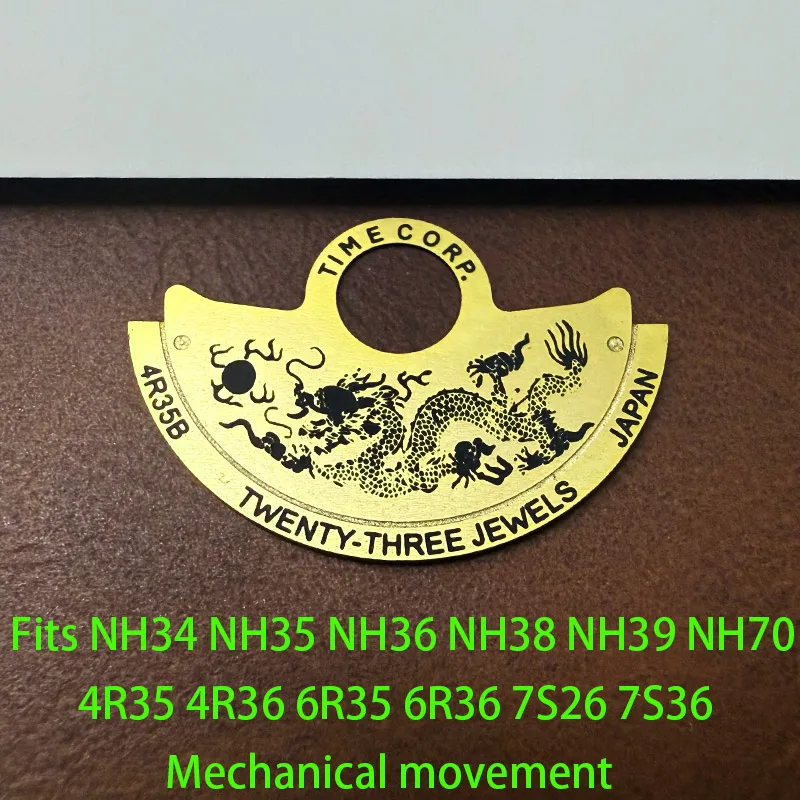 NH35 NH36 Chinese Draak Automatische Hamer Rotor Metalen Patch Past NH38 NH39 4R35 6R 7S Beweging SKX007 Horloge Reparatie Guard Onderdelen