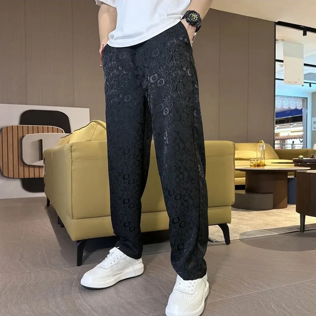 

Fashion Casual Pants Man Thin Trousers for Men Straight Summer Aesthetic Baggy Spandex Low Price Stylish Designer Xxxl Long Y2k