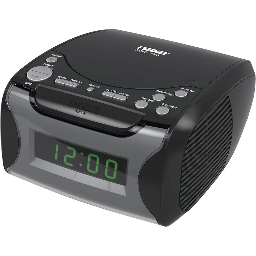 

CD Player Alarm Clock with USB Charging Port